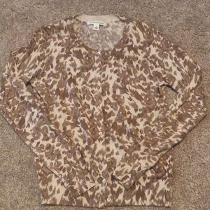 Light brown and cream cardigan